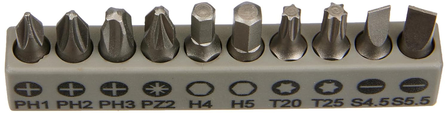 Bosch Professional 11-piece screwdriver bit set with metal flexible extension (200mm)