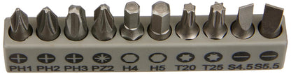 Bosch Professional 11-piece screwdriver bit set with metal flexible extension (200mm)
