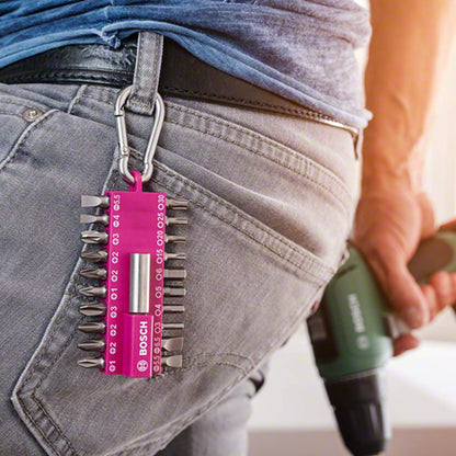Bosch Professional 21-piece screwdriver bit set_fuchsia