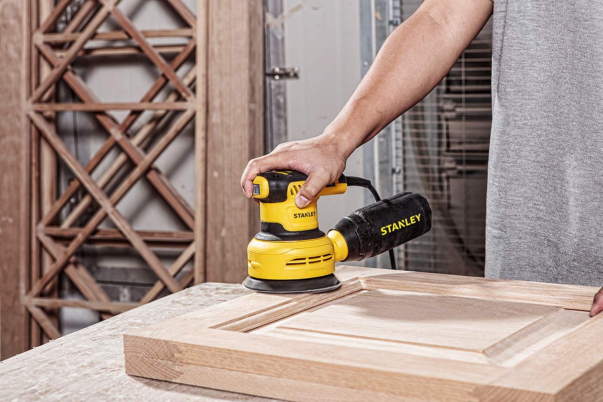 STANLEY SS30 300W 125mm Variable Speed Random Orbital Sander(Yellow and Black)