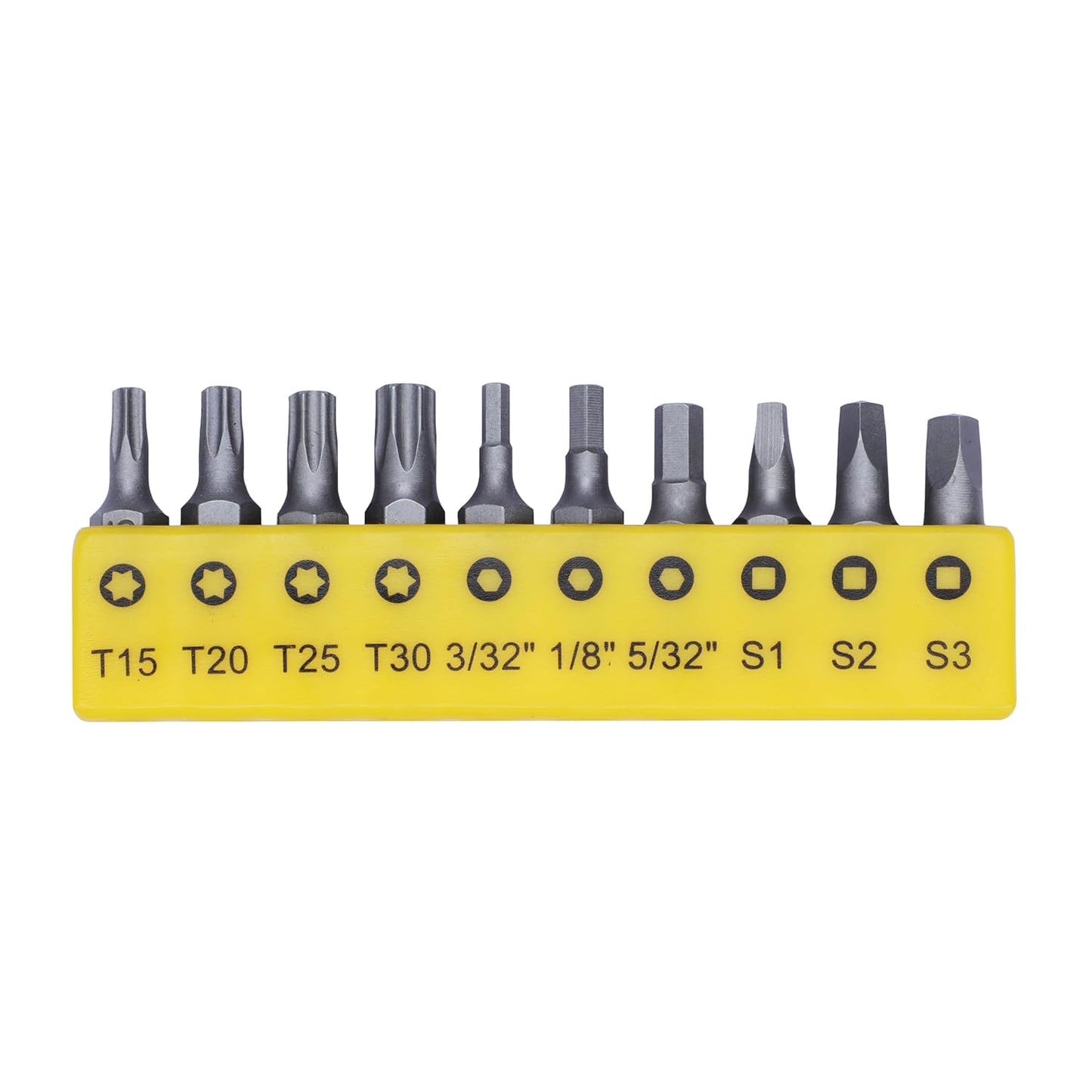 Stanley 68-071-23 26-Piece Insert-Bit Chrome-Vanadium Screwdriver Set For Home, Diy, Professional & Industrial Use Ideal For Electrical & Plumbing Tasks, Yellow & Black - Chrome Vanadium Steel