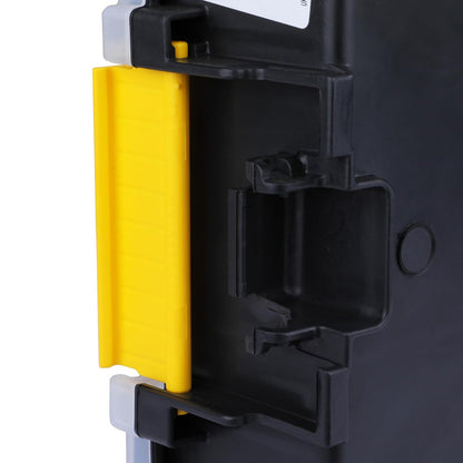 STANLEY STST1-70720 Professional Heavy Duty 10 Compartment Sort Master Light Organizer, 2.5 Kg Weight Capacity, Customizable 8 Removable Dividers, Polypropylene Textured Lid, 11.6x29.3x22.4 cm