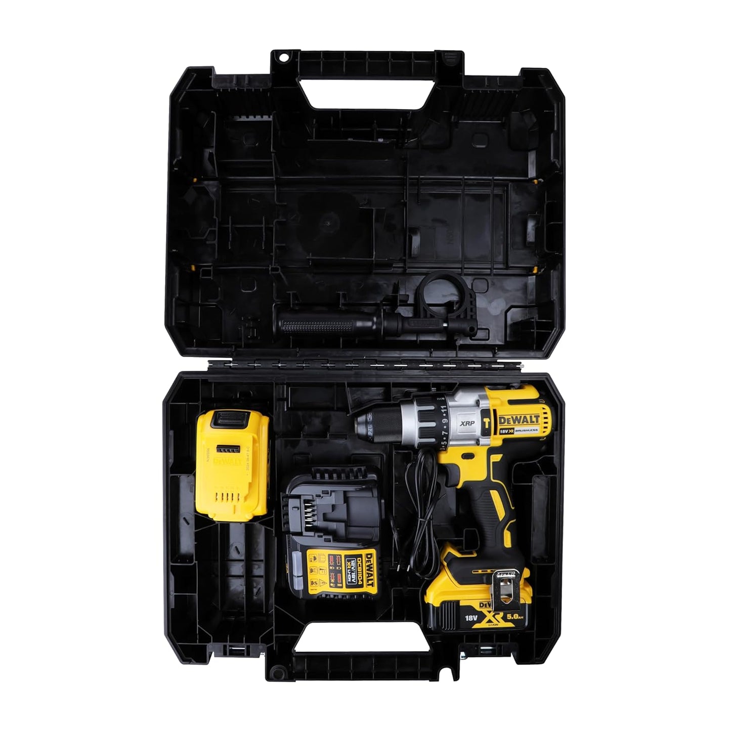DEWALT DCD996P2 18V 13mm XR Li-ion Premium Cordless Hammer Drill Machine Driver with Brushless Motor with 2x5.0Ah Battery included