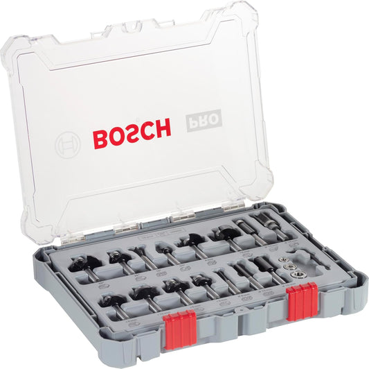Bosch 15 Pcs Router Bit Set (2607017472)