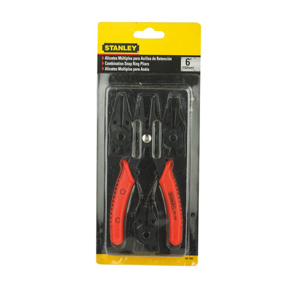 STANLEY 84-168 152mm/6'' Combination Snap Ring Plier (Yellow & Black)
