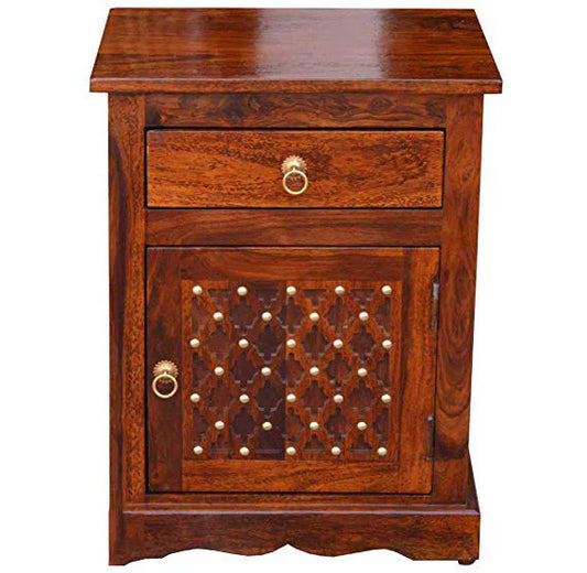 Udaipur Handicrafts Wood Bed Side Table