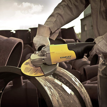 STANLEY SL227-IN 2200W 180mm Large Angle Grinder(Yellow and Black)