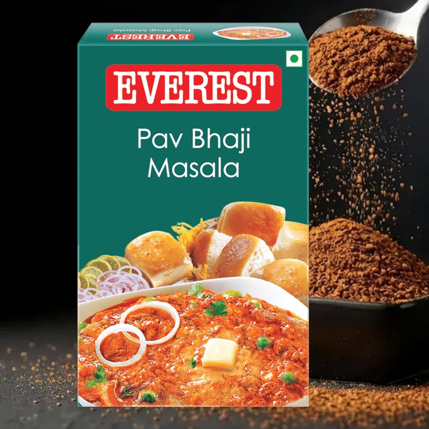 Everest Pav Bhaji Masala – 50g | Authentic Mumbai-Style Spice Blend for Rich, Flavourful Pav Bhaji | Aromatic Masala Powder for Bhaji, Snacks & Street-Style Cooking