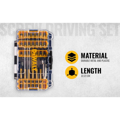 DEWALT DWA2T40IR 40-Piece IMPACT READY FLEXTORQ® Screw Driving Set With TOUGHCASE®, Ideal for DIY and Professional Screwdriving Applications