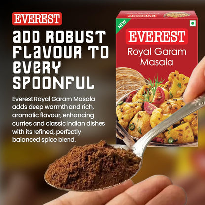 Everest Royal Garam Masala - 100g | Premium 13-Spice Blend for Rich Aroma, Colour & Flavor | Authentic Garam Masala Powder for Curries, Gravies & Indian Cooking