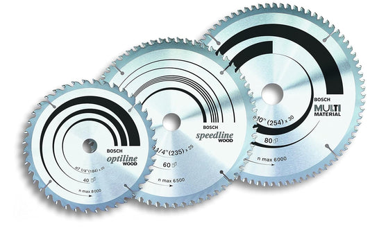 Bosch Professional Circular Saw Blade For Wood, 7"/ 184 mm Dia, 40 Teeth, 25.4mm Bore, Pack Of 1