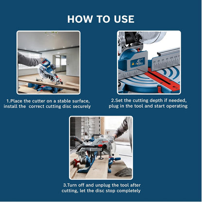 BOSCH Professional GDC 140 Electric Tile Cutter, Electric Tile Cutter with Chuck Wrench, 3kg 100 Grams, Protection Guard & Double Insulation, Low Vibration Tile Cutter, 1 Yr Warranty