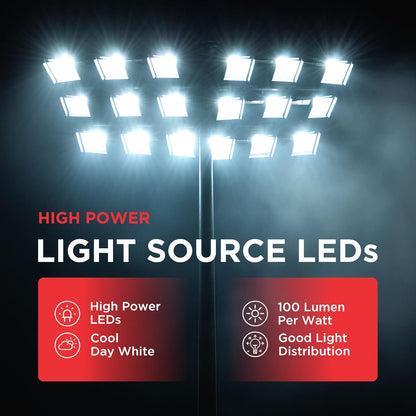 Havells 100W LED Flood Light, Centura Neo 6K IP66 Waterproof Led Lights with 120° Wide Beam-LED Lamp Lights for Yard, Factory,Garden, Playground & Home, Polycarbonate
