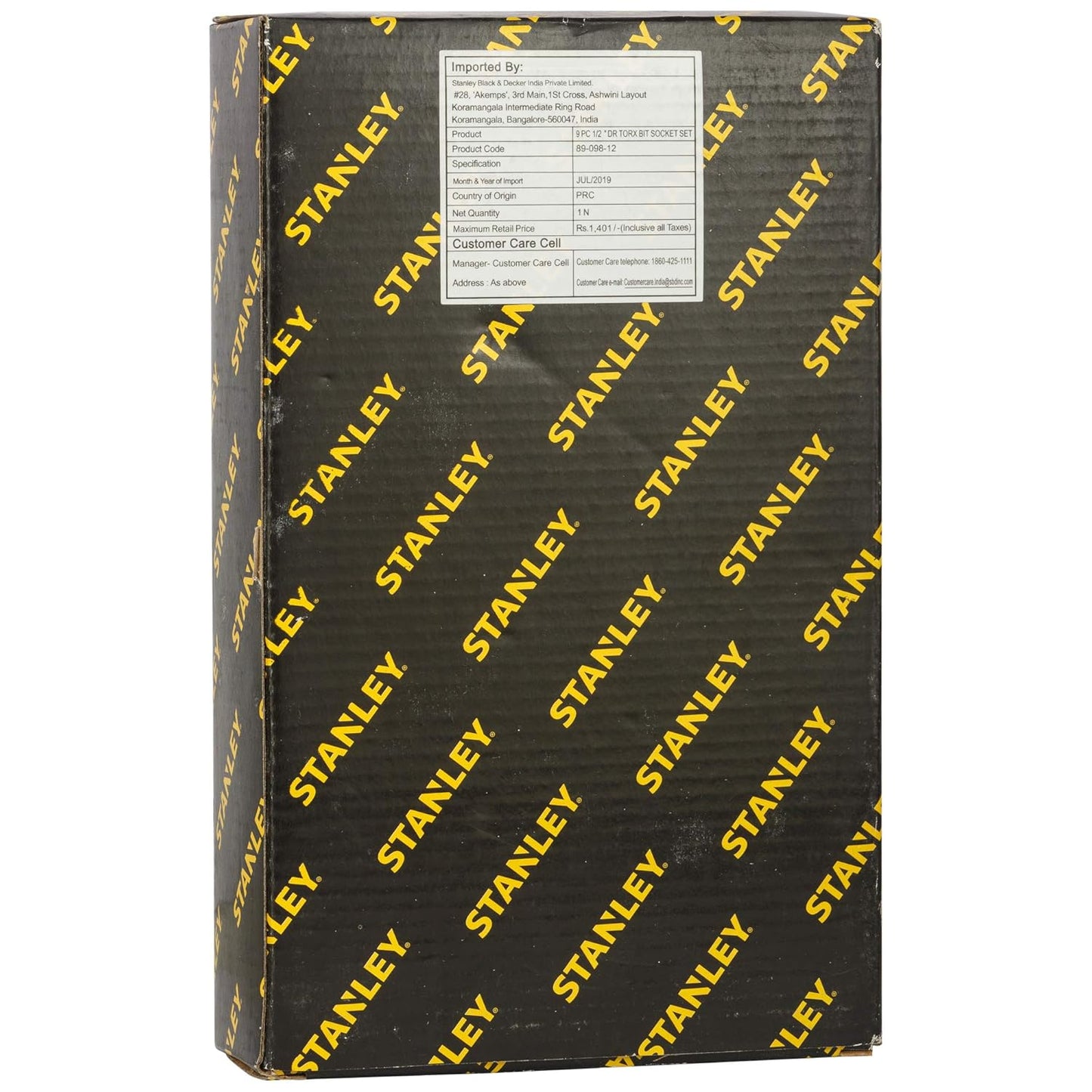 STANLEY 89-098 9-Piece 1/2'' Drive Torx Bit Socket Set