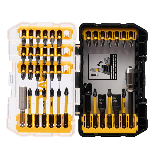 DEWALT DWA2T40IR 40-Piece IMPACT READY FLEXTORQ® Screw Driving Set With TOUGHCASE®, Ideal for DIY and Professional Screwdriving Applications