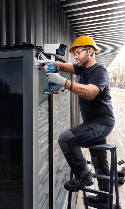 BOSCH GDX 18V- 285 Professional Cordless Impact Wrench/Driver Kit (Hybrid tool) | 18 V| 2 x 2.0 Ah Batteries| 285 Nm Torque | 2-in-1 Tool | L- Boxx included | Model 06019N21F2 | 1 year warranty