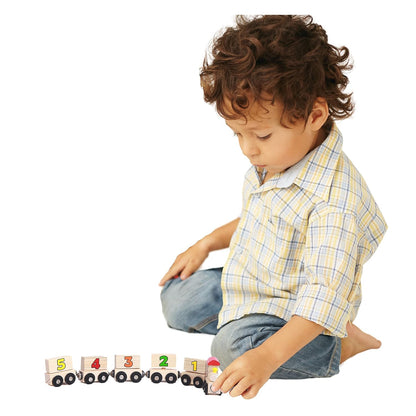 UdrCrafts® Wooden Number Magnetic Train for Learning Numbers 1 to 9 Toy Set for Kids 2 to 6 Years in Age - Stem interactive Educational Learning Toy, Birthday Gift (2-6 Years Boy/Girl)