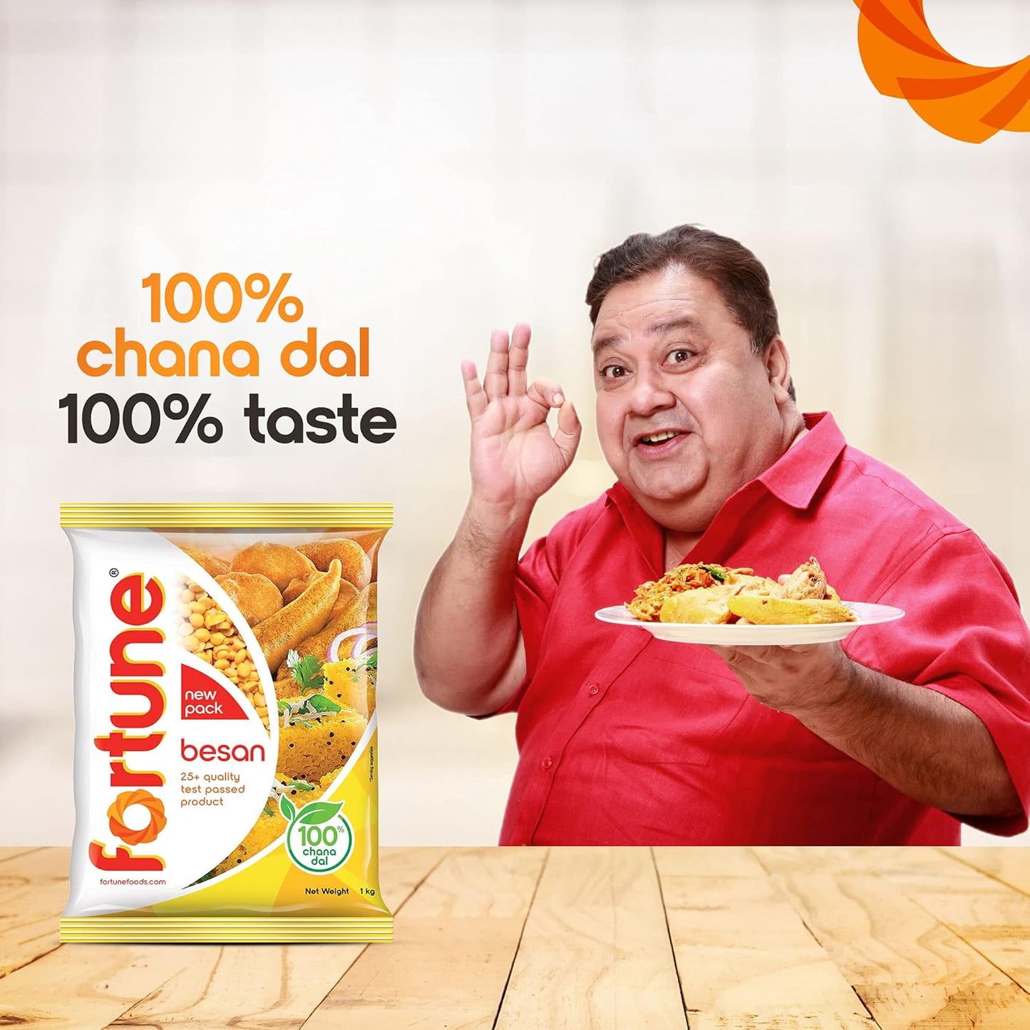 Fortune 100% Chana Dal Besan,1 kg