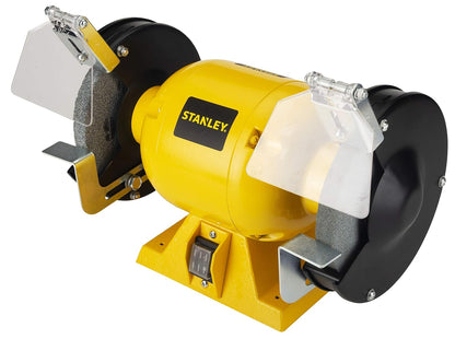 STANLEY STGB3715 373W 152mm Bench Grinder (Yellow) with 2 Eye Shields