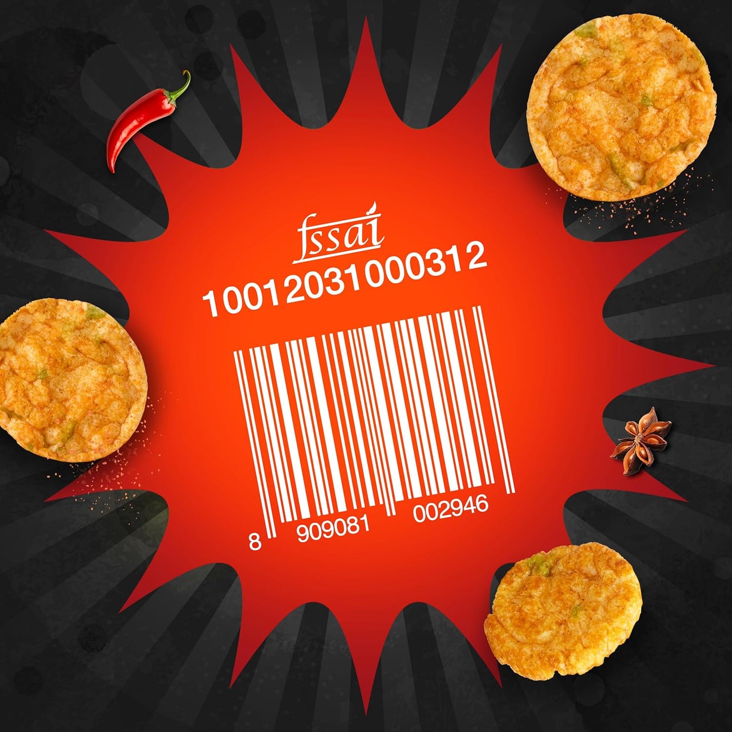 Bingo! Popped Chips - Airy, Crunchy, Zero-Gravity Snacks with 30% Less Fat (Indian Spice Mix Flavour)- Not Fried, Not Baked, Just Popped! - 26.7g/25g(weight May Vary)