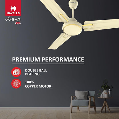 Havells 1200Mm Artemis Energy Saving Ceiling Fan (Bianco, Pack Of 1) 1 Star