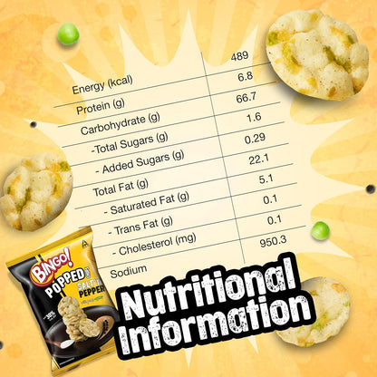 Bingo! Popped Chips - Airy, Crunchy, Zero-Gravity Snacks with 30% Less Fat (Indian Spice Mix Flavour)- Not Fried, Not Baked, Just Popped! - 25g