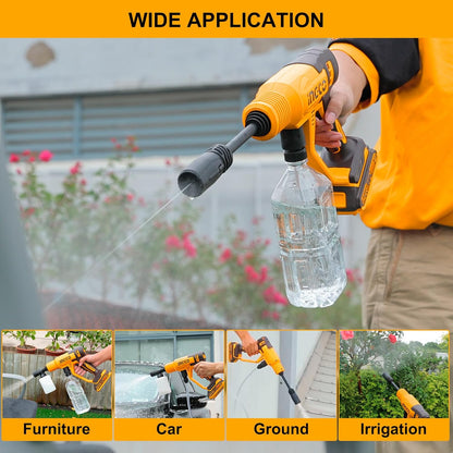 INGCO 20V Cordless Pressure Washer (Body Only) Lithium-Ion Power Washer 24.8Bar Pressure 2.8L/min Flow Rate CPWLI2036
