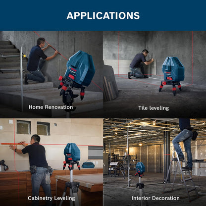 Bosch Professional GLL 3-15X Line Laser, IP54 15m Self Levelling (Accuracy: ± 0.2 mm/m, Blue)