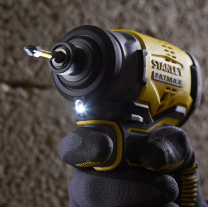 STANLEY FATMAX SBI810D2K-B1 20V 2.0Ah 6.35 mm Cordless Brushless Impact Driver With 2x2.0Ah Li-ion Batteries & 1pc Charger