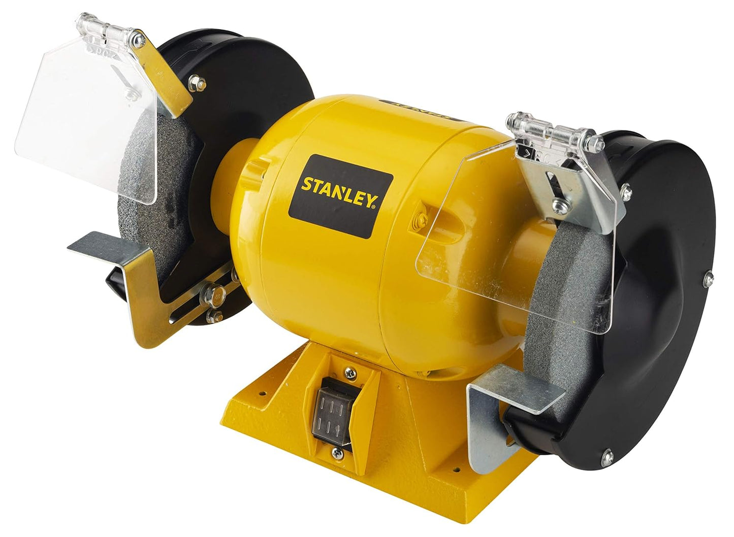 STANLEY STGB3715 373W 152mm Bench Grinder (Yellow) with 2 Eye Shields