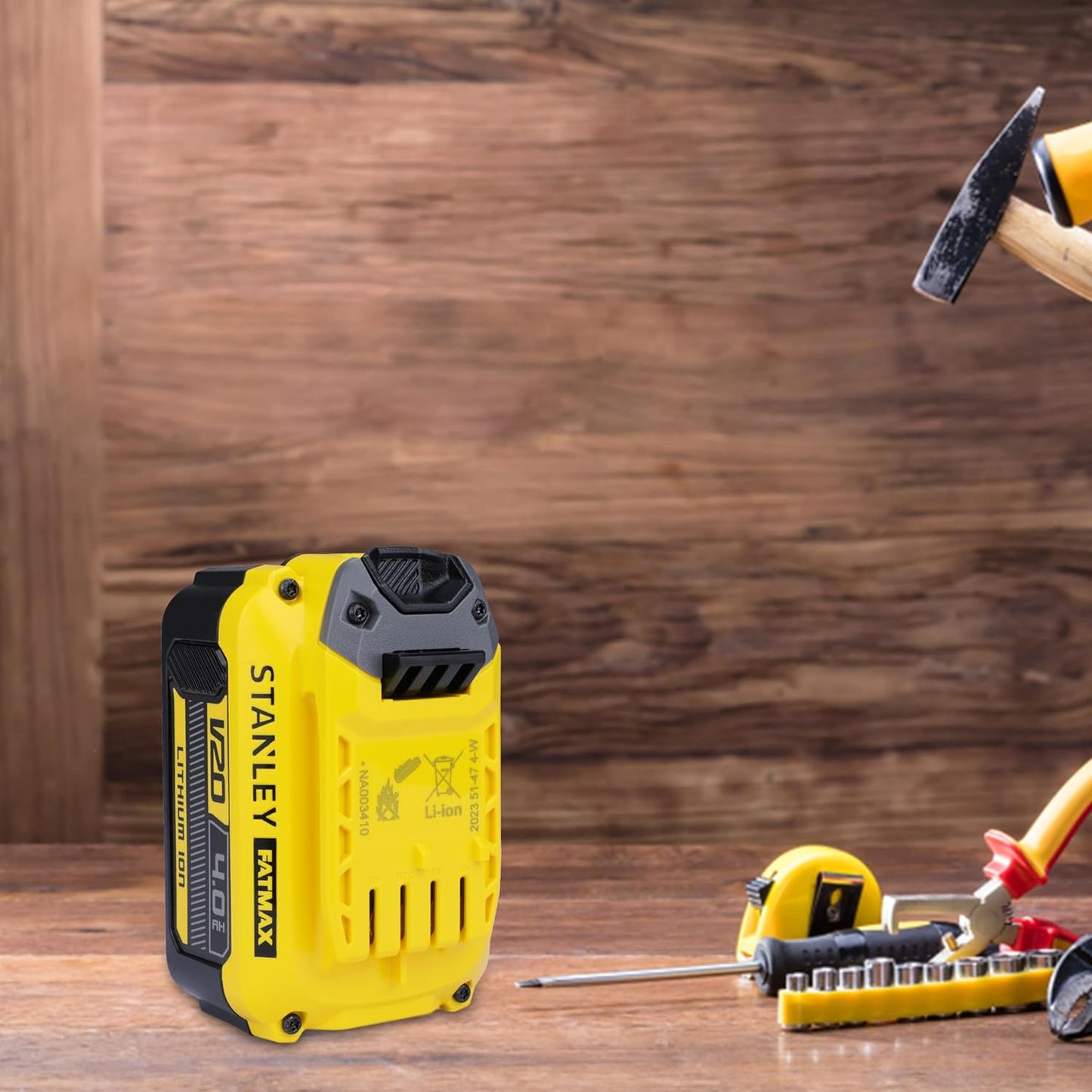 STANLEY SB204-B1 4.0Ah Battery, Compatible with All STANLEY v20 Products