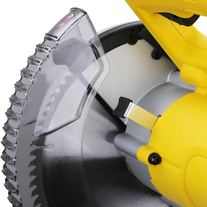 STANLEY SM16-IN 1650W 10" Compound Mitre Saw, 4800 RPM, Compact Size and Lightweight 254mm Blade Diameter+ 1 Year Warranty, (Yellow and Black)