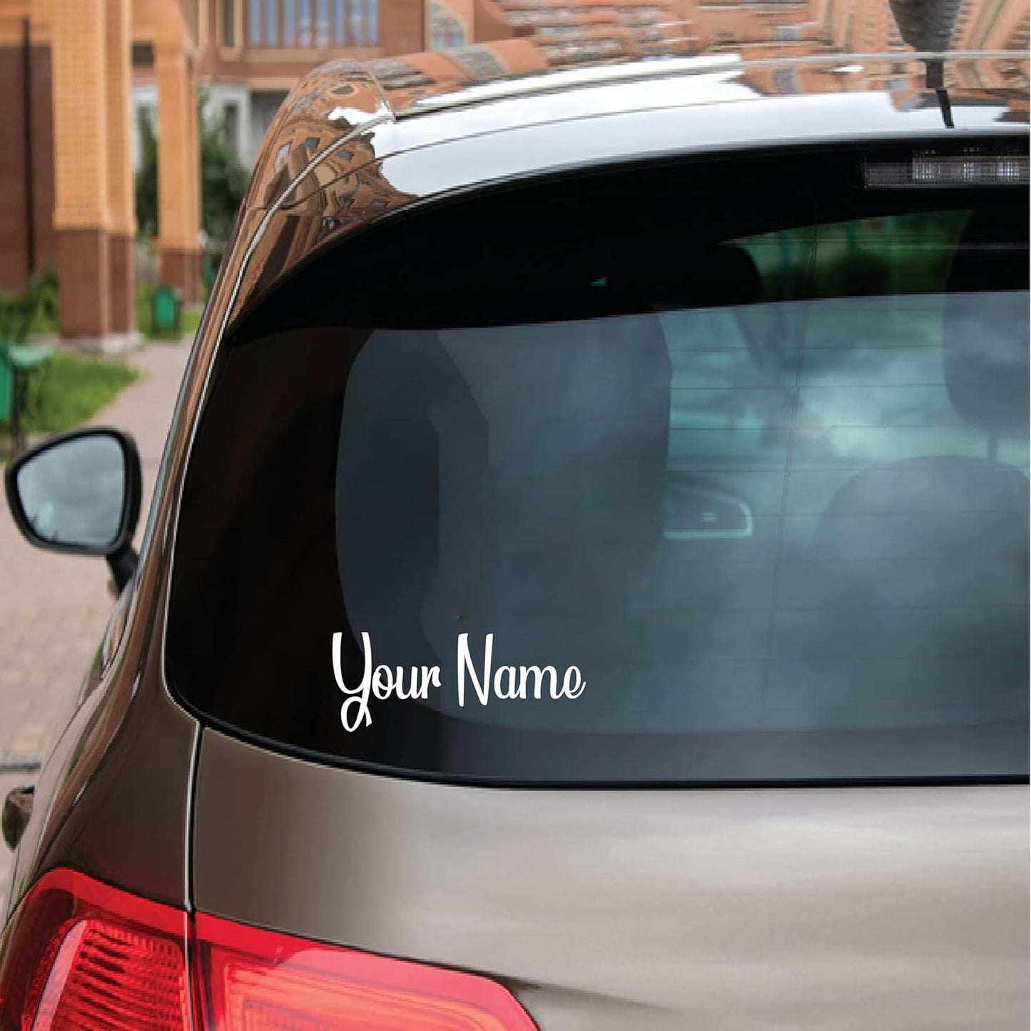 Akshar Arts Bhuwana  Your Name Customized Vinyl Decal Bike Car Self-Adhesive Stickers for Sides Hoods Bumper Window (L x H 25 x 2.5 Cms)