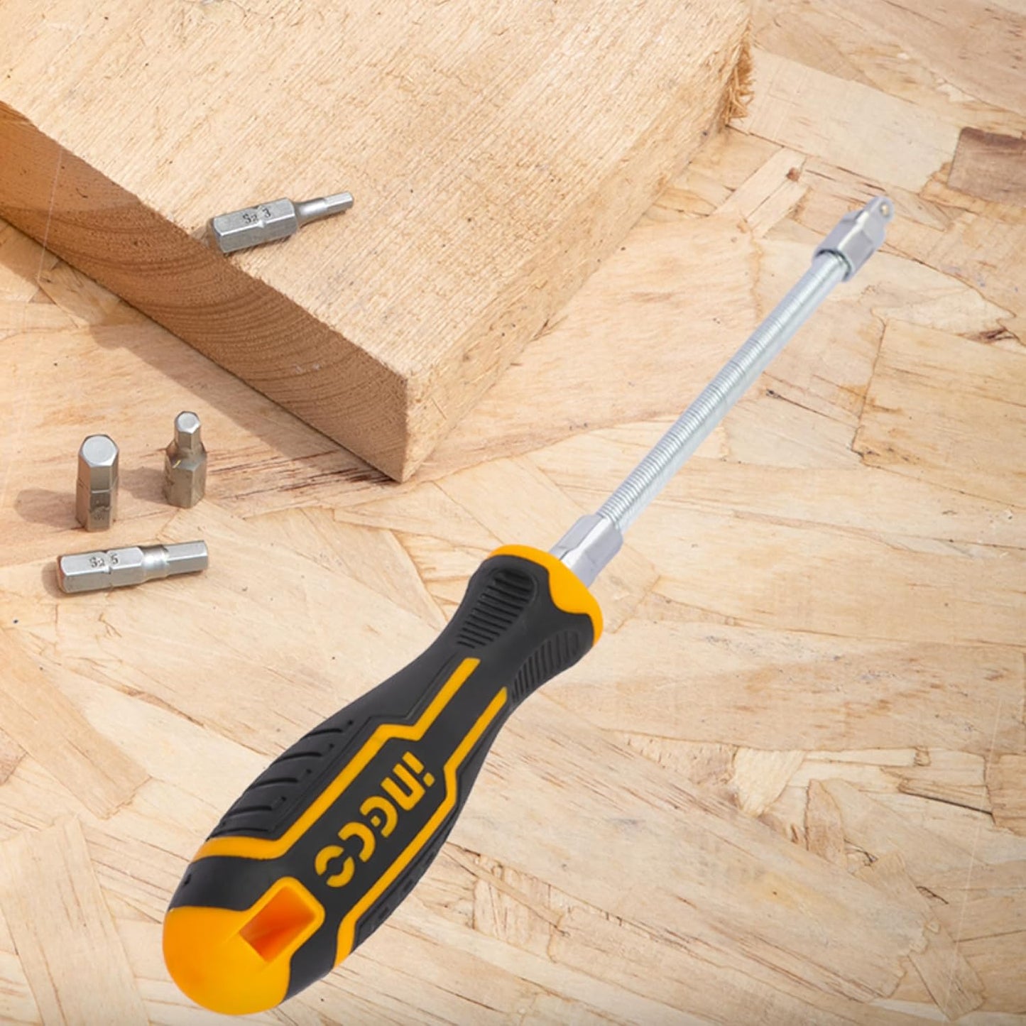INGCO 12 Pcs Flexible shaft screwdriver set, screwdriver set
