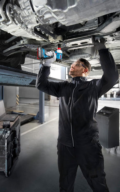 BOSCH GDX 18V- 285 Professional Cordless Impact Wrench/Driver Kit (Hybrid tool) | 18 V| 2 x 2.0 Ah Batteries| 285 Nm Torque | 2-in-1 Tool | L- Boxx included | Model 06019N21F2 | 1 year warranty