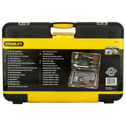 STANLEY 99-059 Metric Tool Kit for Automotive Use (132-Pieces),Multicolour, ?24 x 9 Centimeters