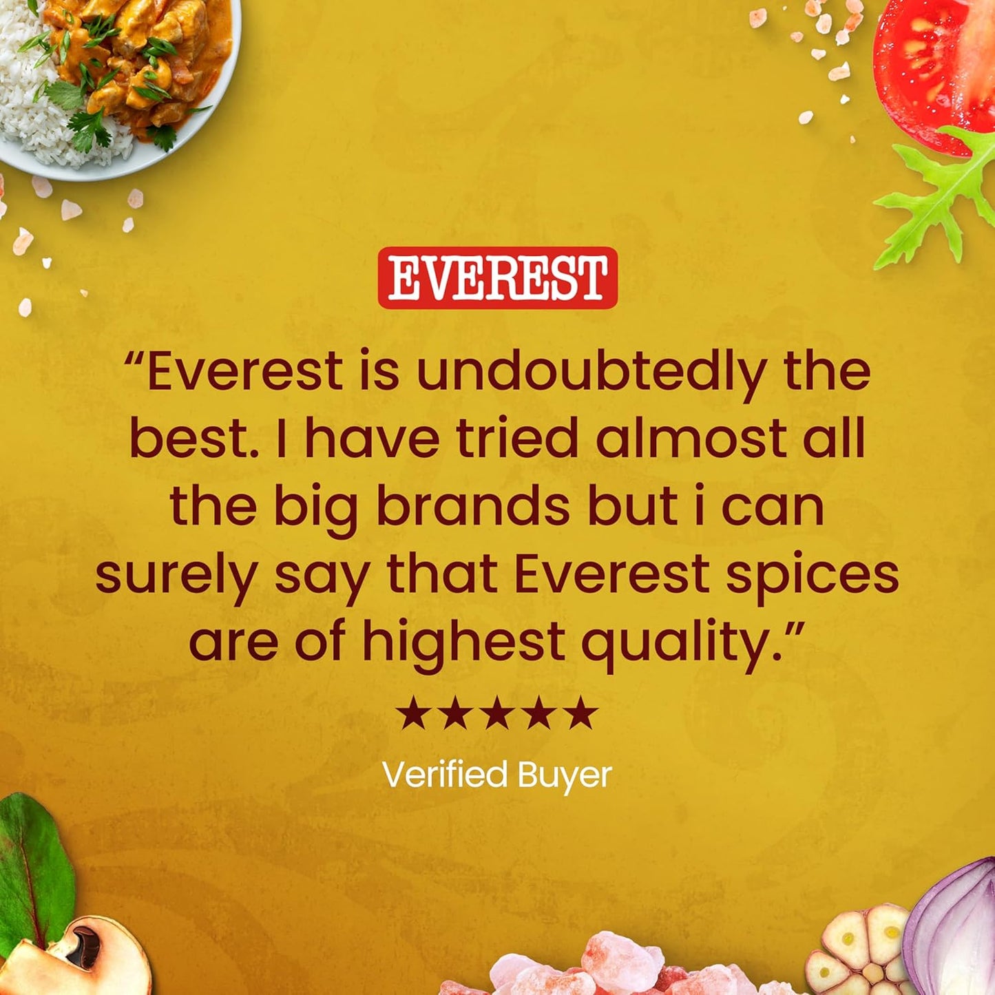 Everest Garam Masala – 50g | Aromatic 13-Spice Blend for Curries, Gravies & Indian Cooking | Fine-Ground Garam Masala Powder for Rich Colour & Balanced Flavour