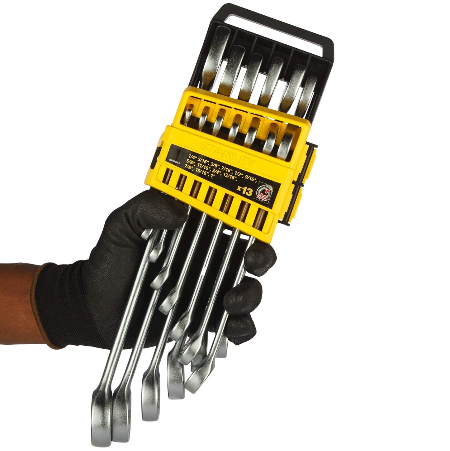 STANLEY STMT78096-8 1/4" - 1" Combination Spanner Set in Holder (13-Pieces)
