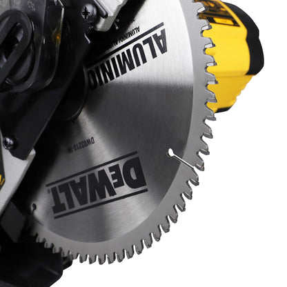 DEWALT DW714-IN 10"(254 mm) Corded Compound Mitre Saw With 80T TCT Alu. Blade, 1650W Univ. Motor, 4600 RPM, Max. Cross-cut Capacity 90 Deg.: 130 mm, Ideal For Cutting Wood & Tiles, Horizontal D-Handle