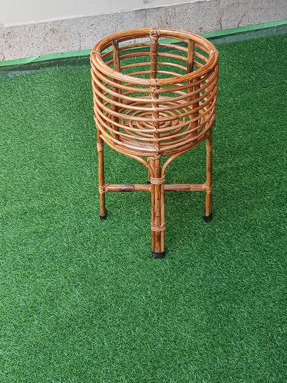 UdrCrafts®  Cane Bamboo Planter Stand for Home Indoor, Outdoor, Living Room, Balcony, Garden