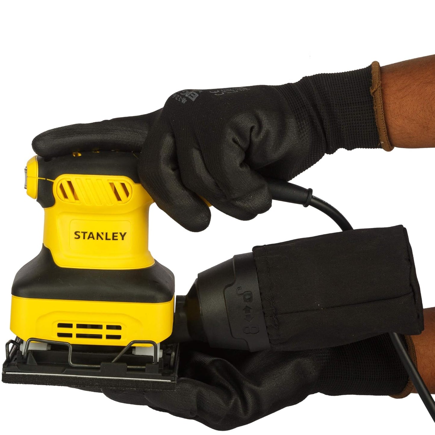 Stanley SS24-IN 240W, 1/4 Corded Electric Sheet Sander (Yellow and Black)