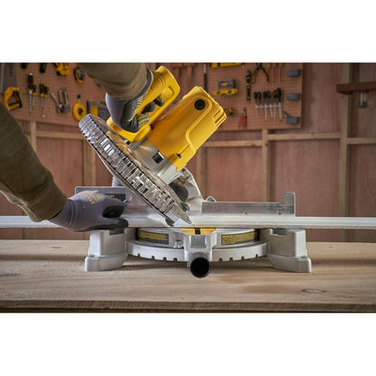STANLEY SM16-IN 1650W 10" Compound Mitre Saw, 4800 RPM, Compact Size and Lightweight 254mm Blade Diameter+ 1 Year Warranty, (Yellow and Black)