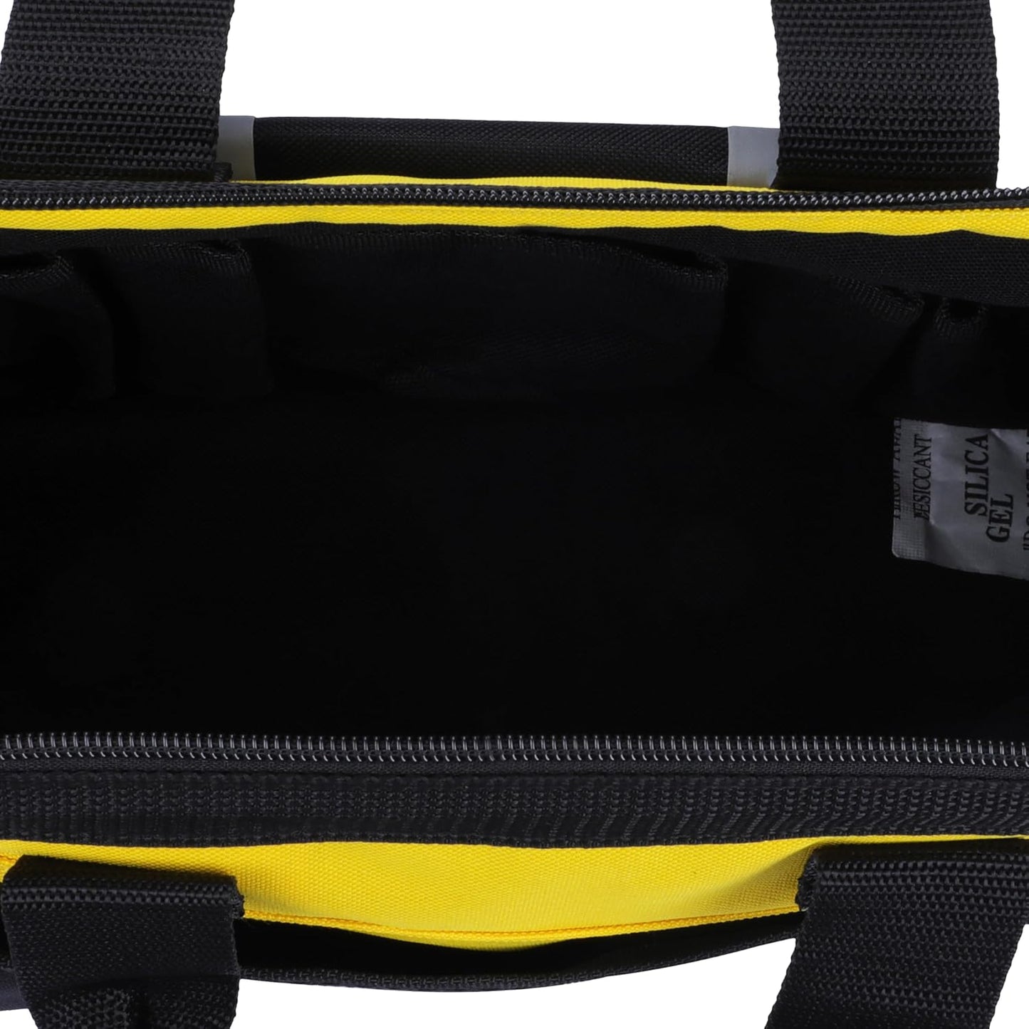 STANLEY STST512114 12'' Multipurpose Tools Storage Nylon Water Proof Open Mouth Bag, 1 Year Warranty, YELLOW & BLACK