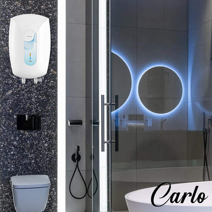 Havells Carlo 3 Litre Instant Water Heater (White Blue), Vertical Mounting