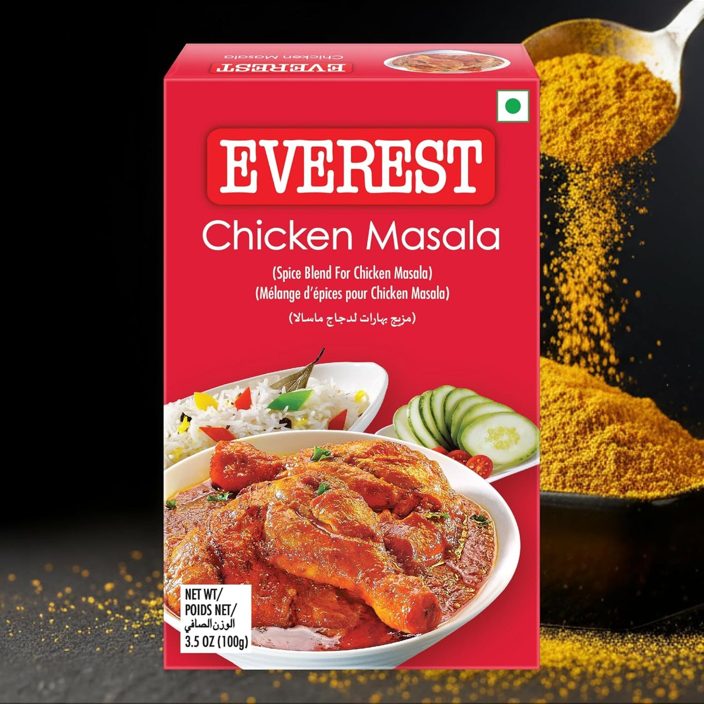Everest Chicken Masala - 100g | Aromatic Spice Blend for Chicken Curry, Gravy & Indian Cooking | Balanced Flavourful Chicken Masala Powder