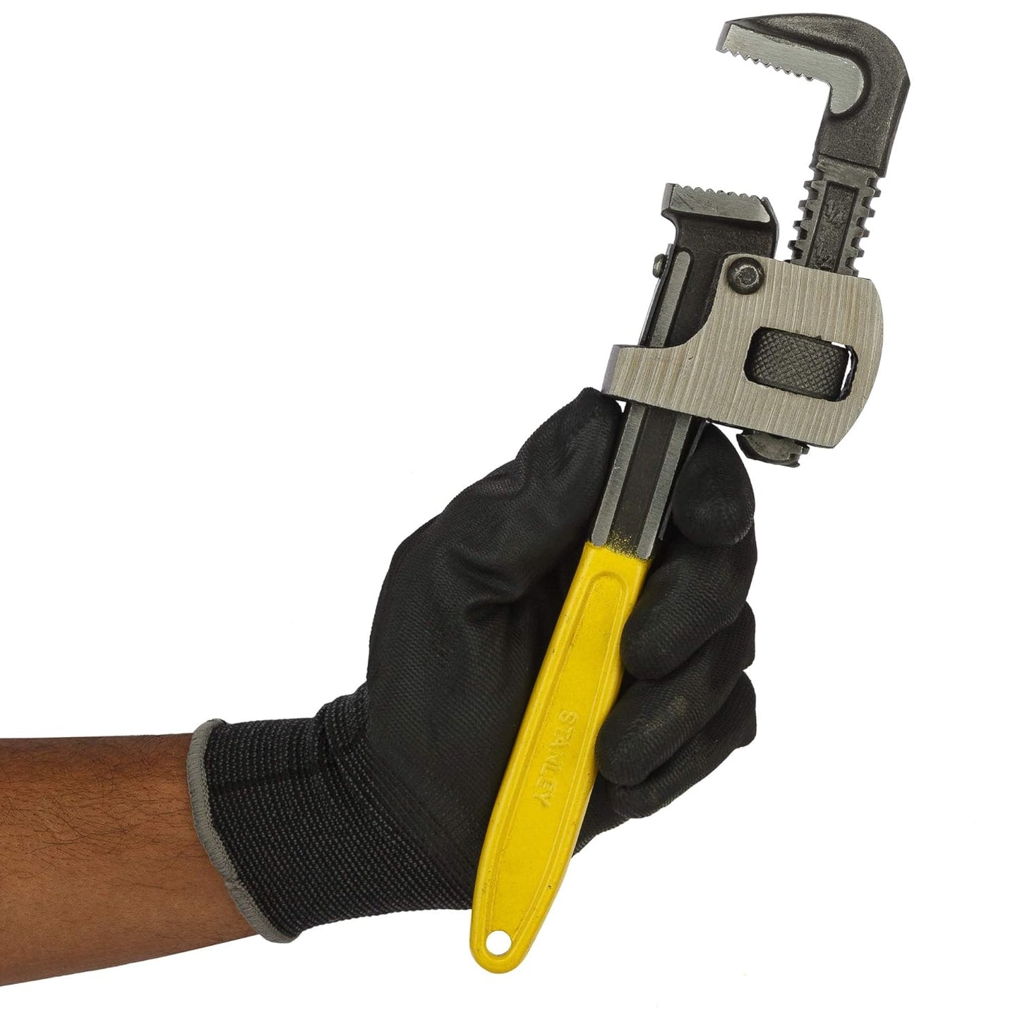 STANLEY 71-641 10''/250mm Stilson Type Pipe Wrench (Yellow & Black)