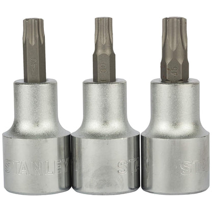 STANLEY 89-098 9-Piece 1/2'' Drive Torx Bit Socket Set