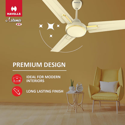 Havells 1200Mm Artemis Energy Saving Ceiling Fan (Bianco, Pack Of 1) 1 Star