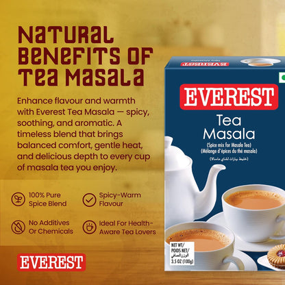 Everest Tea Masala Powder, 100Gram Carton - Ginger