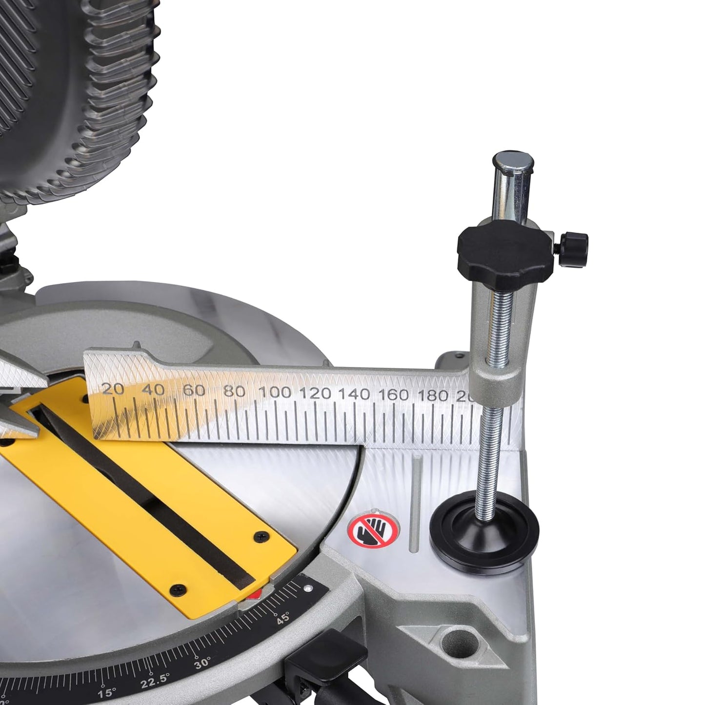 DEWALT DW714-IN 10"(254 mm) Corded Compound Mitre Saw With 80T TCT Alu. Blade, 1650W Univ. Motor, 4600 RPM, Max. Cross-cut Capacity 90 Deg.: 130 mm, Ideal For Cutting Wood & Tiles, Horizontal D-Handle